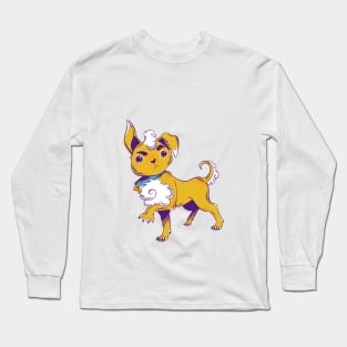 Fizz, The Disgruntled Fluffy Puppy Dog Long Sleeve T-Shirt